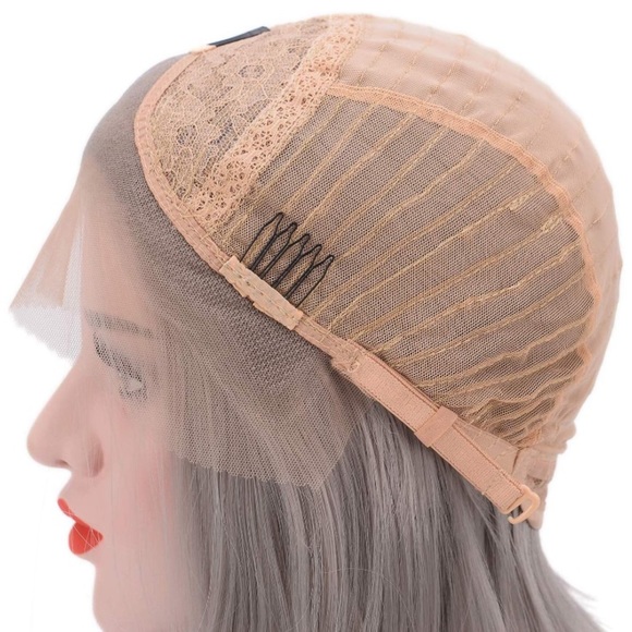 Emeri Grey 14” LACEFRONT MIDDDLEPART Bob WIG *NWT main image 6